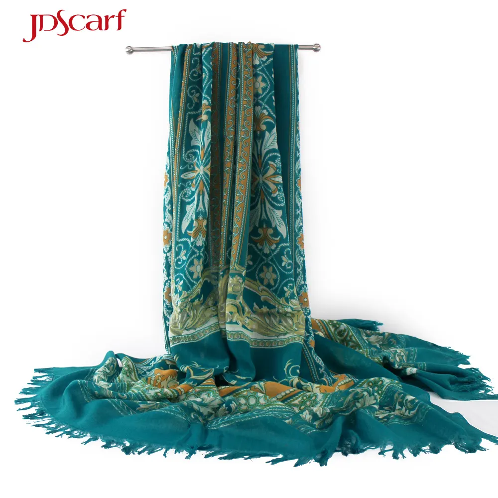 100% kasjmier bloem hand gedrukt handgemaakte shawl sjaals sjaal pashmina