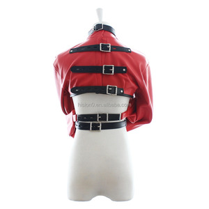 <span class=keywords><strong>Lingerie</strong></span> Sexy in Pelle PU con Imbracatura per il Seno Aperta e Mani Legate - Product Image 5