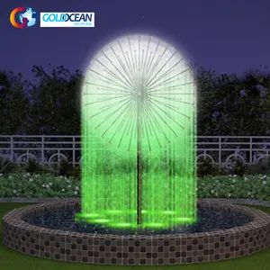 Fuente de agua pulverizada con forma de diente de león portátil para piscina, 2M de diámetro