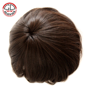 Piezas tejidas de cabello humano de encaje francés de alta calidad <span class=keywords><strong>para</strong></span> hombre negro - Product Image 5