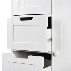 Meilleure vente en bois blanc chambre placard armoire meubles salle de bain armoire de rangement
