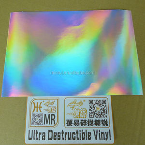 A3 vỏ trứng graffiti Holographic chống hàng giả Sticker Hologram an ninh giấy trong Vinyl chất liệu dễ dàng dính - Product Image 4