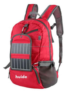 HUIDE plegable mochila + Solar cargador de teléfono para Android IOS teléfono Camping al aire libre de Viaje de ciclismo de - Product Image 1