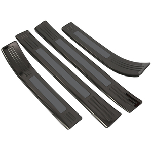 Accessori per auto in acciaio inossidabile nero argento rivestimento interno battitacco esterno battitacco battitacco per <span class=keywords><strong>Mitsubishi</strong></span> <span class=keywords><strong>Eclipse</strong></span> <span class=keywords><strong>Cross</strong></span> 2018 - Product Image 4