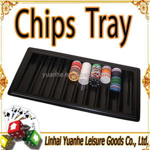 Fabrica venta directa de alta calidad 10 filas 500 unids plástico bandeja de fichas de casino poker - Product Image 1