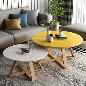 Nordic Solid Wood Coffee <strong>Table</strong> Modern Minimalist Round Mini Wood <strong>Table</strong> - Product Image 3