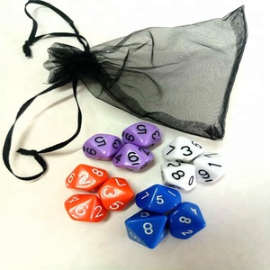 Tùy chỉnh <span class=keywords><strong>10</strong></span> Mặt đa diện xúc xắc vuông Acrylic vật liệu nhựa - Product Image 5