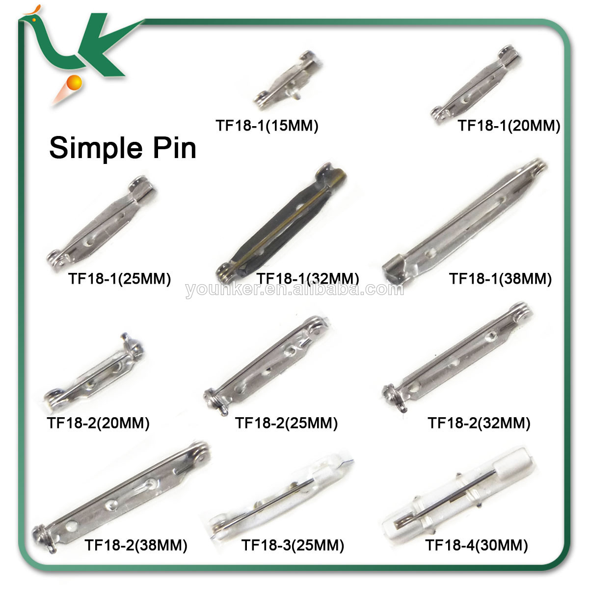 оптовая различный размер фантазии пластик булавка