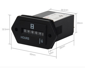 SYS-124v 80V DC 220V 250V AC Volt 5 Digit Pengukur Waktu <span class=keywords><strong>Digital</strong></span> Penghitung Jam Industri Pengukur Jam