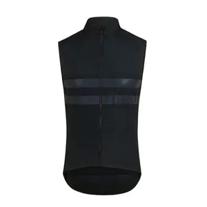 New High Visibility Reflective Windproof Cycling Gilet Men or Women Cycling Windbreaker Vest with Back Pocket