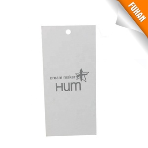 バッグと靴のための黒と白の女性用Tシャツハンギングタグファンシー印刷ロゴ - Product Image 2