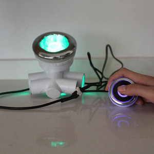 Lumière LED sous-marine à jet d'eau changeante de couleur RVB pour utilisation hôtelière, matériau ABS, IP68, <span class=keywords><strong>sauna</strong></span>, baignoire, éclairage de piscine, E27 - Product Image 5