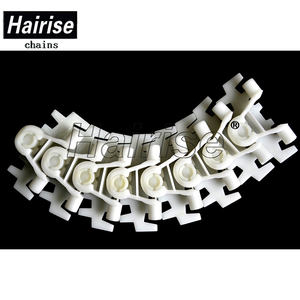 Chaîne de convoyage à bande plate en plastique Hairise à double pas pour alimentation, conception de bande de sushi - Product Image 5