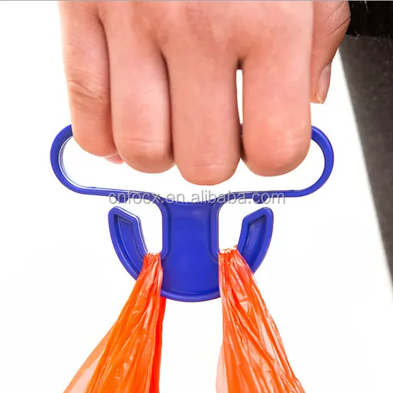 卸売快適なショッピングバッグハンドルビニール袋ホルダー/プラスチックショッピングキャリーバッグハンドル/保護プラスチックショッピングバッグ