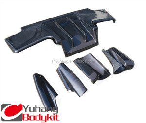 Diffusore posteriore 7 pz CF Per <span class=keywords><strong>R32</strong></span> <span class=keywords><strong>GTR</strong></span> TS In Fibra di Carbonio - Product Image 3