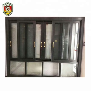 Finestre per porte scorrevoli in alluminio stile casa moderna africana dal fornitore della cina finestre scorrevoli nere - Product Image 5