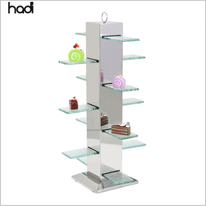 Proveedor de utensilios de buffet Soporte de pastel de acero inoxidable Espejo de decoración Fruta Postre Snack Catering Soporte de exhibición de alimentos - Product Image 6