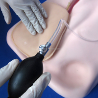 Torso de entrenamiento de inyección venosa central completamente funcional, modelo de punción venosa y punción arterial