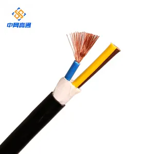 3*2,5mm 1,5mm cable de alimentación de cobre aislado PVC trenzado pantalla cable de control