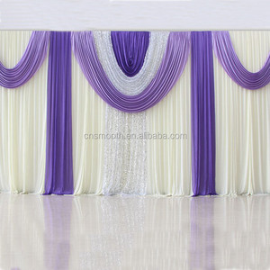 Vente directe d'usine Rideau de mariage blanc Décoration de salle Studio avec réduction - Product Image 5