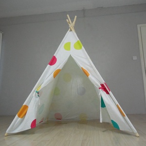Tente en toile de coton pour enfant, jouet <span class=keywords><strong>tipi</strong></span>, jeu pour bébé, jouet - Product Image 2