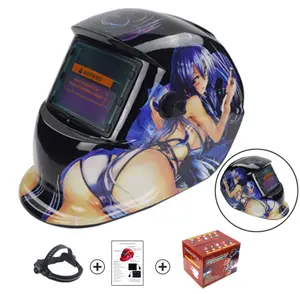 PP material auto escurecimento soldagem capacete com verdadeira cor alta qualidade lente cartucho real
