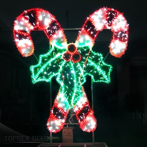 Toprex Decor <strong>Outdoor</strong> LED Lighted Decorations <strong>Candy</strong> <strong>Cane</strong> Christmas <strong>Lights</strong> with IP65 Rating Available in Warm White Green Blue - Product Image 2