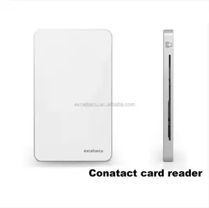 IP65 impermeable contacto y sin contacto chip interfaz dual mini lector de tarjetas inteligentes precio
