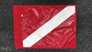 Fabricante de fábrica de rojo y blanco tamaño diferente internacional de <span class=keywords><strong>buceo</strong></span> señal bandera - Product Image 3