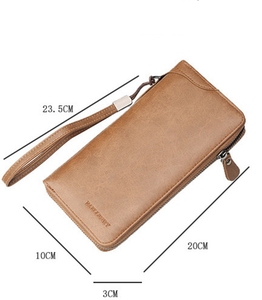 Commercio all'ingrosso di Grande Capienza Della Chiusura Lampo Del Raccoglitore Della Frizione di Marca Famosa di Alta Qualità di Uomo D'affari Baellerry Portafoglio - Product Image 4