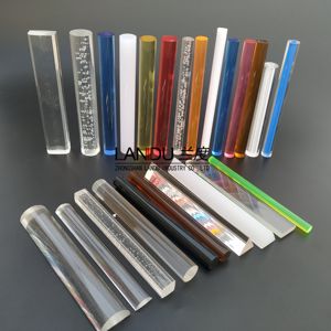 LANDU EXTRUDED CUSTOMIZED ACRYLIC ROD ACRYLIC POLE ACRYLIC BAR