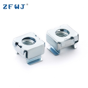 Nuts Hot Selling Zinc Plated M8 Square 65mn Steel Spring Lock Cage Nut