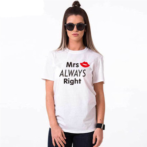 Hommes Femmes Chemise personnalisée Tenue de famille <span class=keywords><strong>T</strong></span>-shirts assortis pour couples - Product Image 5