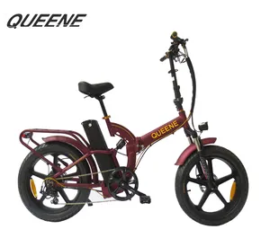 QUEENE/热销折叠电动自行车20英寸日本电动折叠自行车250watt En15194折叠自行车