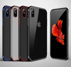 用于 iPhone X 后盖案例的超薄覆盖保护软修身 TPU 保险杠保护套