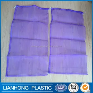 L-缝制聚丙烯 leno 袋，大蒜的处女 pe leno 网袋，新设计网袋