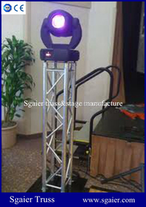 Global Truss pies iluminación cuadrada plateado Trussing paquete w / <span class=keywords><strong>Base</strong></span> grande de placas armazones de iluminación - Product Image 3