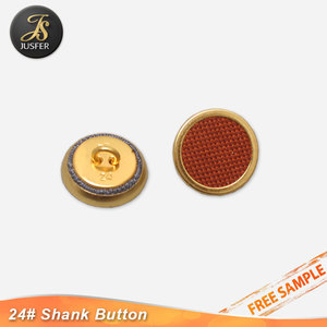 15Mm Vải Bao Phủ Nút Phẳng Nút Kim Loại <span class=keywords><strong>Shank</strong></span> Cho Quần Áo - Product Image 3