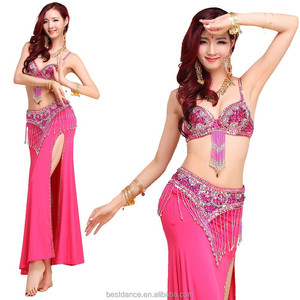 Traje profesional <span class=keywords><strong>de</strong></span> danza del vientre árabe Falda <span class=keywords><strong>de</strong></span> <span class=keywords><strong>bailarina</strong></span> del vientre Traje <span class=keywords><strong>de</strong></span> danza India - Product Image 4