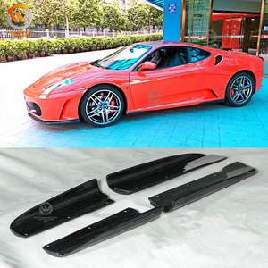 Lame de pare-choc arrière en Fiber de carbone, pour <span class=keywords><strong>Ferrari</strong></span> F430 2005 — 2009, 3 pièces - Product Image 5