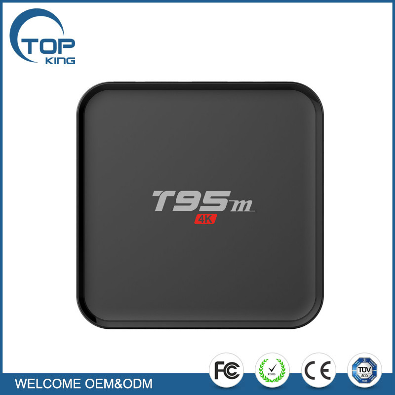 T95m Android 6.0 TV Box Wireless WiFi 2 Г/8 ГБ S905X Amlogic Quad Core 4 К КОДИ 16.0 Smart TV Приемники 2.4 Г 5 ГГц Smart Box TV