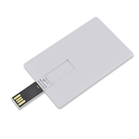 Produk tren baru 2024 kartu Usb Flash drive 4Gb kartu kredit kosong Flash Disk cetakan kartu warna memori Pendrive