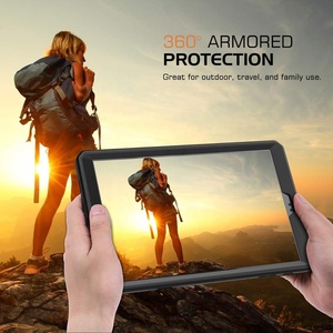 Nhiệm Vụ Nặng Nề Chống Sốc Đầy Đủ Cơ Thể Rugged Bảo Vệ Bìa Được Xây Dựng Trong Bảo Vệ Màn Hình Cho Tab Một 10.5 Inch SM-T590/T595/T597 Máy Tính Bảng - Product Image 6