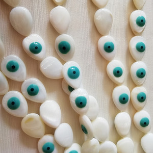 Alla moda madreperla conchiglia perline turchia marchesa osso malocchio e perline di corallo - Product Image 3