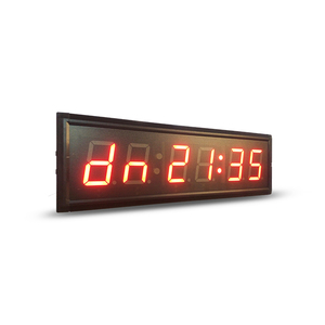 Reloj de pared multifuncional de 6 bits y 3 pulgadas con pantalla grande y alto brillo, temporizador de gimnasio, reloj de Cuenta Regresiva para centro de fitness Led - Product Image 1