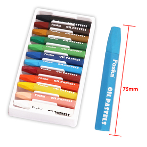 Foska pastelli ad asciugatura rapida atossici colorati di sicurezza per bambini tenui pastello 12 colori pastelli Stick Stick Art Set di articoli di cancelleria