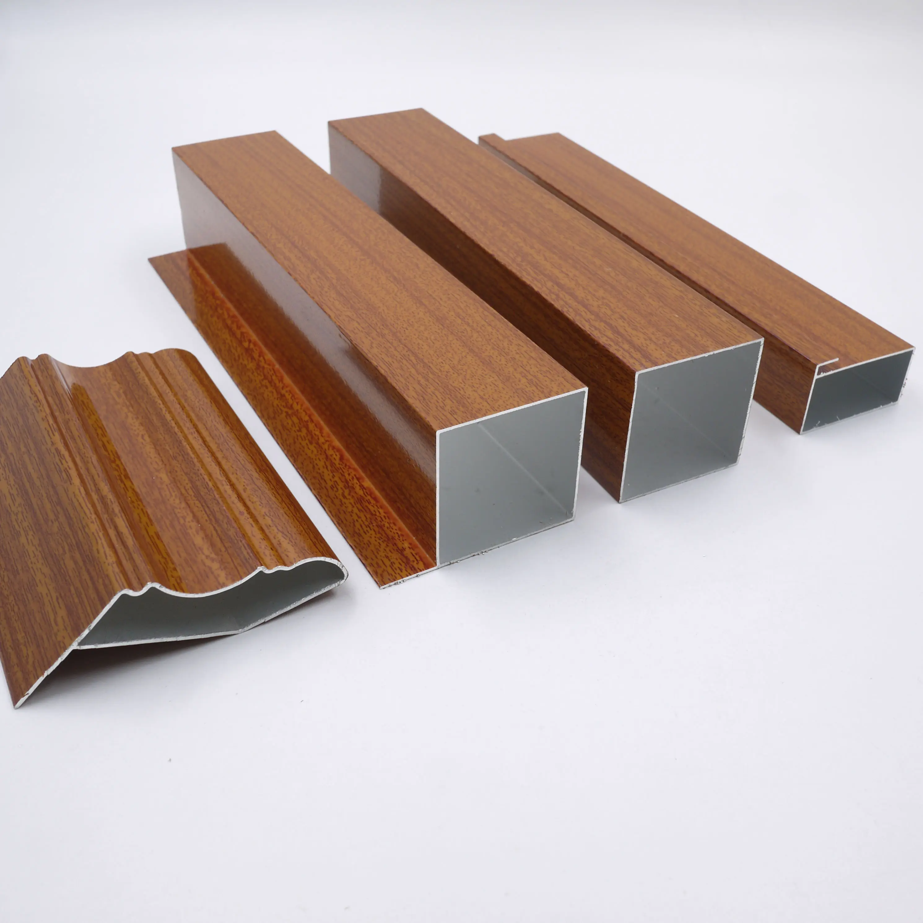 LENWA Aluminum Profile for Kitchen Door with Different Wood Grain Surface for Iraq Market