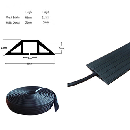ONE METER Office Indoor Rubber PVC Floor Cable Cover