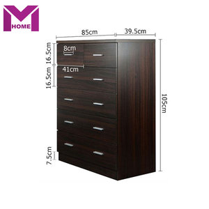 6 Ngăn Kéo <span class=keywords><strong>Walnut</strong></span> Màu Tallboy Tủ Gỗ Của Ngăn Kéo - Product Image 3
