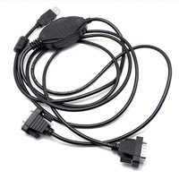 Convertidor Serial USB 2.0 RS232 Profesional de 2 Puertos FTDI DB9 con LED RX/TX para Impresora, Transmisión de Datos de Alta Velocidad